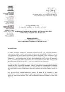 Microsoft Word - UNESCO-UNIDROIT_Model_Provisions_fr.doc