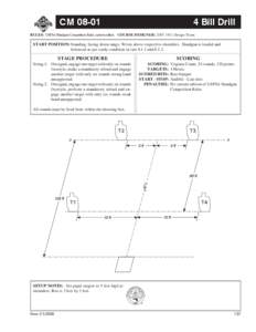 CM[removed]Bill Drill RULES: USPSA Handgun Competition Rules, current edition COURSE DESIGNER: [removed]Design Team