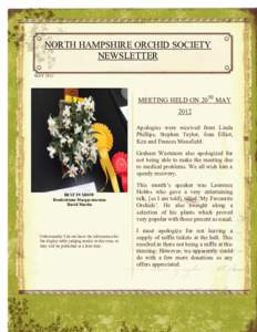    NORTH  HAMPSHIRE  ORCHID  SOCIETY   NEWSLETTER   MAY 2012 .