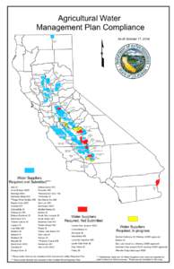 Agricultural Water Management Plan Compliance £  Tule Lake