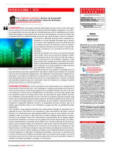 Impreso por . Propiedad de Unidad Editorial. Prohibida su reproducción.  SIN PELOS EN LA LENGUA AE Nº2.715 UNIDAD EDITORIAL, REVISTAS S.L.U.  Por GABRIEL CALZADA, doctor en Economía