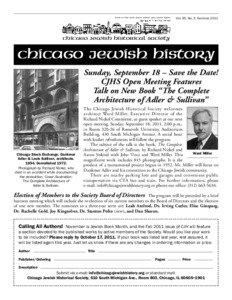 Western Association of Architects / Rabbi / Königsberg Synagogue / Architecture / Judaism / Germanyâ€“United States relations / Chicago school / Dankmar Adler / Synagogue architecture