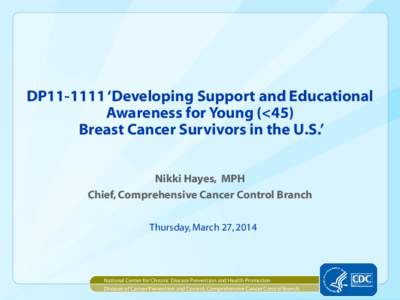 DP11-1111 ‘Developing Support and Educational Awareness for Young (<45)