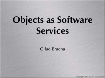 Gilad Bracha / Gilad / Type system / Copyright law of the United States / Computing / Software engineering