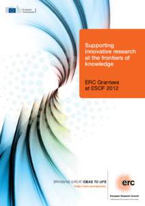 ©  Supporting innovative research at the frontiers of knowledge