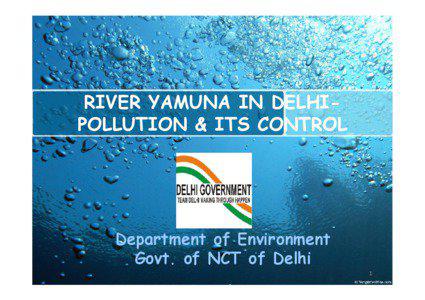 RIVER YAMUNA IN DELHIPOLLUTION & ITS CONTROL  Department of Environment