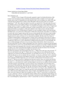 Southern Campaign American Revolution Pension Statements & Rosters Pension Application of James Bean S30264 Transcribed and annotated by C. Leon Harris State of Kentucky Sct. On this 12th day of August 1833 personally ap