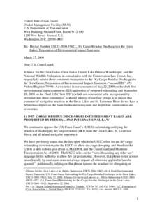 Great Lakes / Waterkeeper Alliance / Lake Ontario Waterkeeper / Canada / United States Coast Guard / Water / Geography of Canada / Water conservation / Eastern Canada