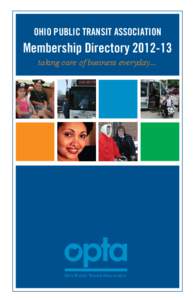 OHIO PUBLIC TRANSIT ASSOCIATION  Membership Directory[removed]