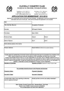 Membership application formfront page only.xls
