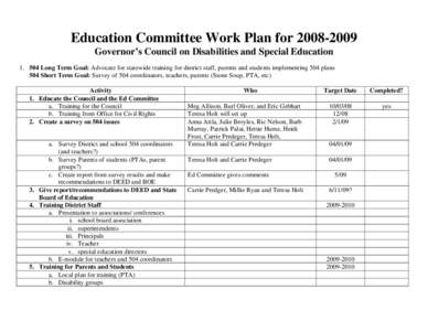 Microsoft Word[removed]Education Committee Work Plan.doc