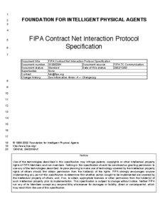 Information / FIPA / Interaction protocol / Communications protocol / Multi-agent systems / Computing / Data