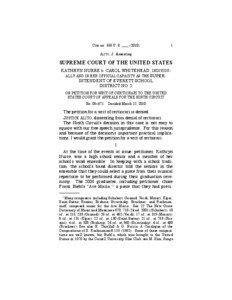 First Amendment to the United States Constitution / Freedom of expression / Samuel Alito / Good News Club v. Milford Central School / Rosenberger v. University of Virginia / Supreme Court of the United States / R.A.V. v. City of St. Paul / Freedom of speech in the United States / Separation of church and state / Case law / Law