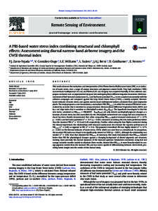 Remote Sensing of Environment–50  Contents lists available at SciVerse ScienceDirect Remote Sensing of Environment journal homepage: www.elsevier.com/locate/rse