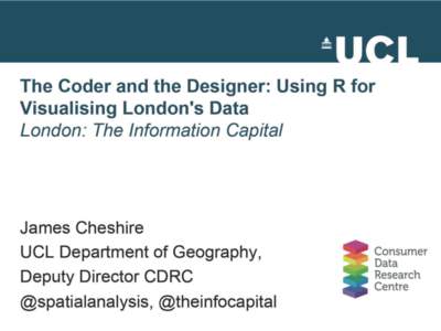 About Me  •  Lecturer in Quantitative Human Geography. –  Deputy Director Consumer Data Research Centre  •  Previously Lecturer in Advanced Spatial Analysis.