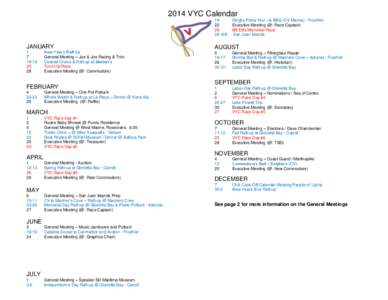 2014 VYC Calendar[removed]