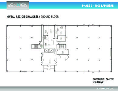 PHASE[removed]LAPINIÈRE  NIVEAU REZ-DE-CHAUSSÉE / GROUND FLOOR SUPERFICIE LOCATIVE +_[removed]pi2