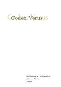 Codex Codex Verus Verus