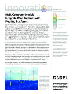 Aerodynamics / Wind power / Floating wind turbine / Marine architecture / National Renewable Energy Laboratory / Tension-leg platform / Turbine / Renewable energy / Offshore wind power / Energy / Technology / Wind turbines