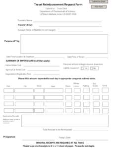 Travel Reimbursement Request Form
