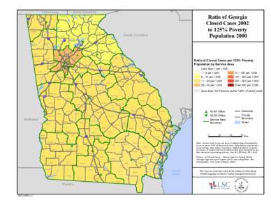 North Carolina  Tennessee Dade  Ratio of Georgia