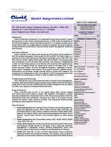 India’s Leading 	 Equity Broking Houses 2011