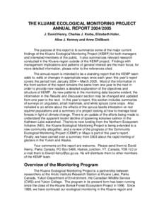 Kluane National Park and Reserve / Kluane First Nation / Kluane Lake / Taiga / Moose / Yukon / Migratory woodland caribou / Geography of Canada / Physical geography / Geography of Yukon