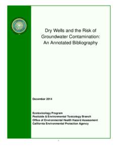 Dry Wells and the Risk of Groundwater Contamination