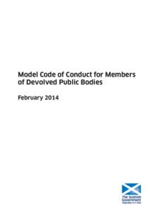 Model Code of Conduct for Members of Devolved Public Bodies