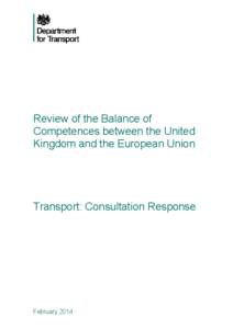 Environment and Climate Change Report: Consultation Responses