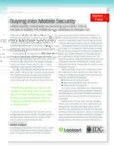 WH IT E PA P E R  Buying into Mobile Security Market Pulse