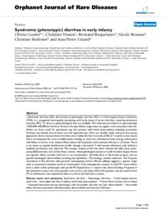 Orphanet Journal of Rare Diseases BioMed Central