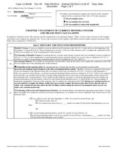 Case[removed]Doc 49 B22A (Official Form 22A) (Chapter[removed]In re