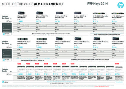 PVP Mayo[removed]MODELOS TOP VALUE ALMACENAMIENTO
