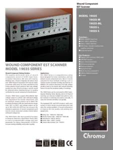 Wound Component EST Scanner MODEL[removed]M[removed]ML