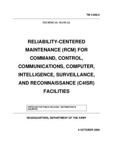 TM[removed]TECHNICAL MANUAL RELIABILITY-CENTERED MAINTENANCE (RCM) FOR COMMAND, CONTROL,