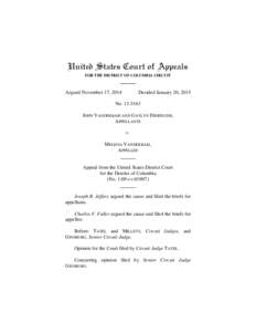 United States Court of Appeals FOR THE DISTRICT OF COLUMBIA CIRCUIT Argued November 17, 2014  Decided January 20, 2015