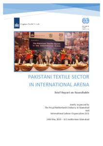Pakistani Textile Sector in International Arena