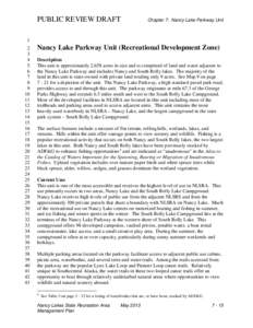 PUBLIC REVIEW DRAFT  Chapter 7: Nancy Lake Parkway Unit 1 2