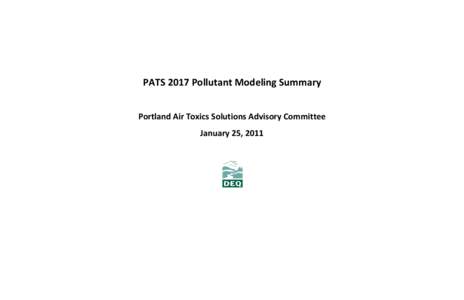 PATS 2017 Pollutant modeling summary