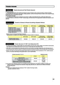 Pension Amounts Overview Pension Amounts and Total Pension Amounts  [Pension Amounts]