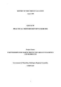 Volcanism / Marine conservation / Marine protected area / Oceanography / Coral reef / Mauritius / Natural resource management / United States National System of Marine Protected Areas / Marine Life Protection Act / Earth / Physical geography / Fisheries science