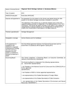 Fact sheet for category 2 institutes and centres