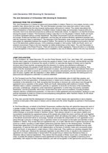 Politics of Northern Ireland / Island countries / Northern Europe / Western Europe / Forum for Peace and Reconciliation / Northern Ireland / Good Friday Agreement / Anglo-Irish Agreement / United Ireland / Northern Ireland peace process / Europe / Politics