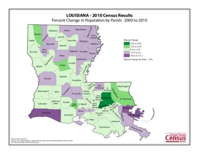 LOUISIANA[removed]Census Results  Caddo Lincoln Ouachita