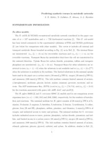 Predicting synthetic rescues in metabolic networks A. E. Motter, N. Gulbahce, E. Almaas, A.-L. Barab´ asi SUPPLEMENTARY INFORMATION