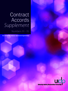 Contract Accords Supplement Numbers[removed]  Table of Contents