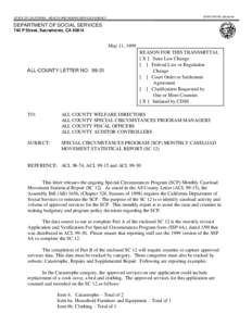 GRAY DAVIS, Governor  STATE OF CALIFORNIA - HEALTH AND HUMAN SERVICES AGENCY DEPARTMENT OF SOCIAL SERVICES 744 P Street, Sacramento, CA 95814
