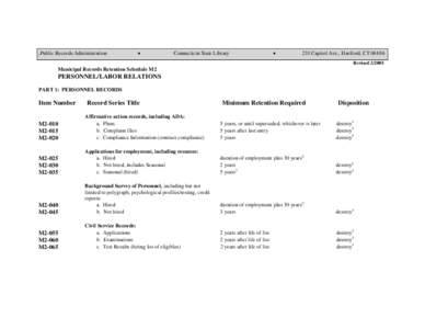 Public Records Administration __  ·  __Connecticut State Library  __  ·  _[removed]Capitol Ave., Hartford, CT 06106