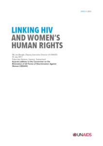 Linking HIV and women&#8217;s human rights